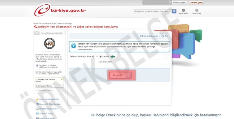 E-Devlet üzerinden Barkodlu İkametgah belgesi indirmek 10 Screenshot 6